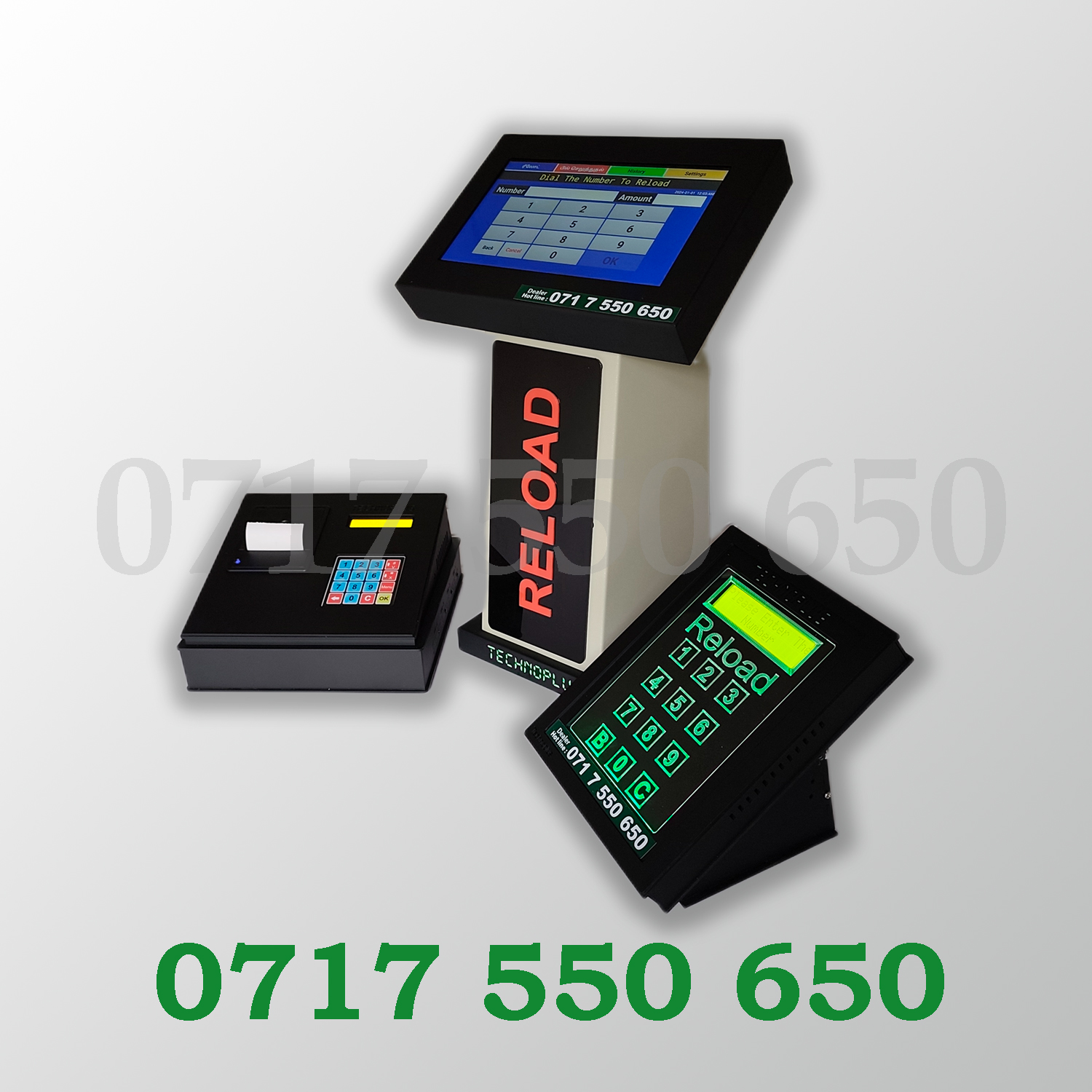 Technoplus Stand Self Reload Machine with Touch Pad | 